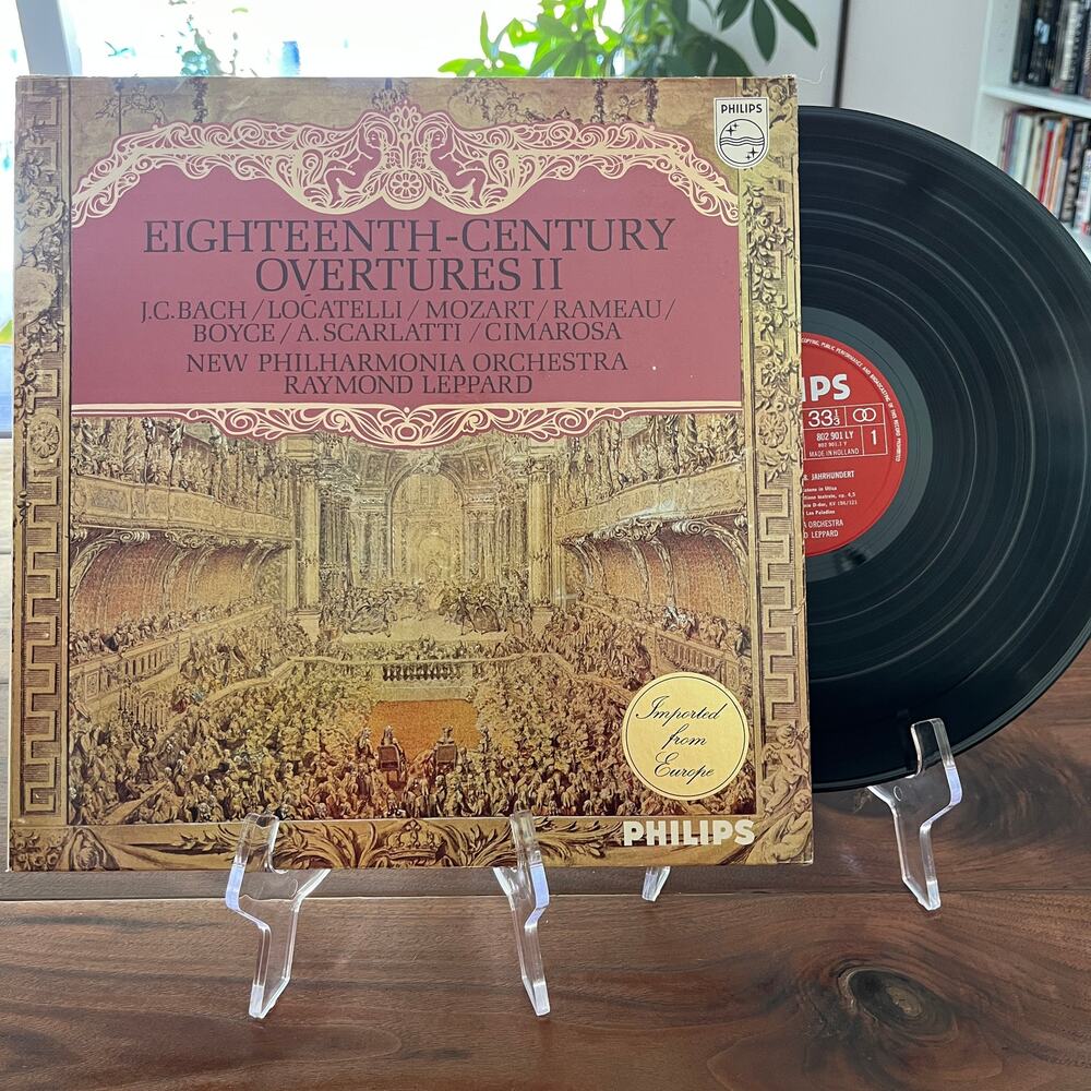 Eighteenth Century Overtures II Raymond Leppard Vinyl LP 1971 Philips 802 901 LY